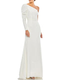 One Shoulder Long Evening Dress F1512