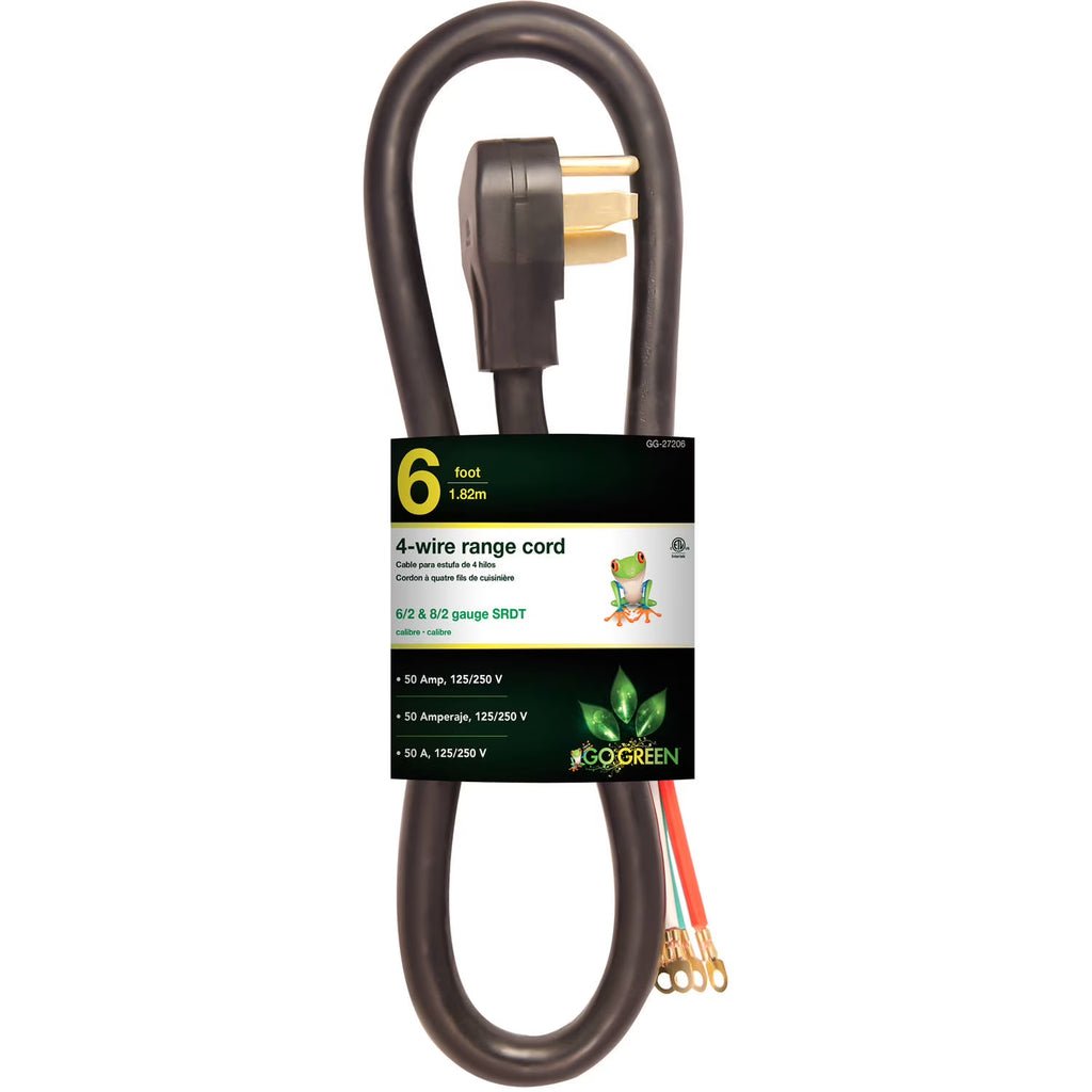 6' 4-Wire Range Cord, 50 Amp Y40639