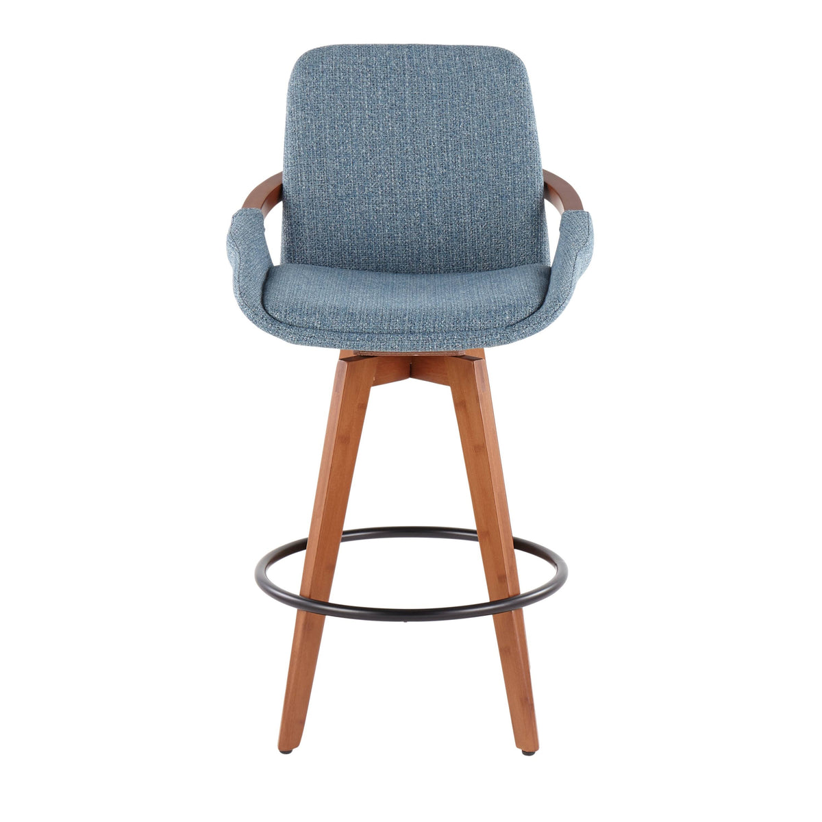Blue Noise Fabric Counter Stool O229617