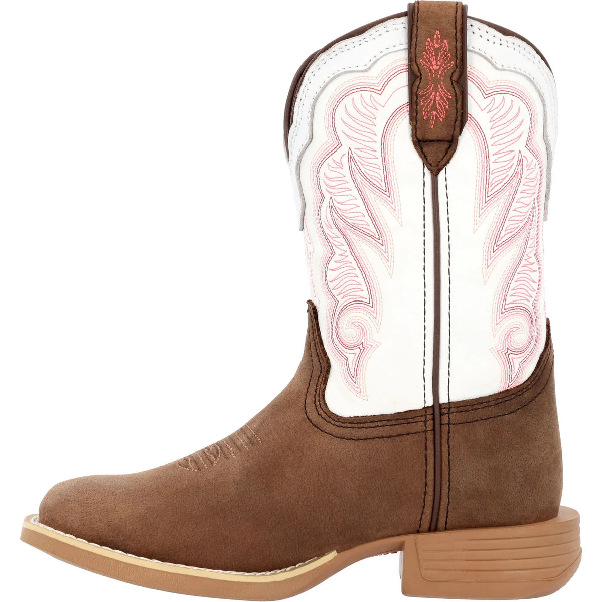 Little Kid's Brown and White Western Boot N914985
