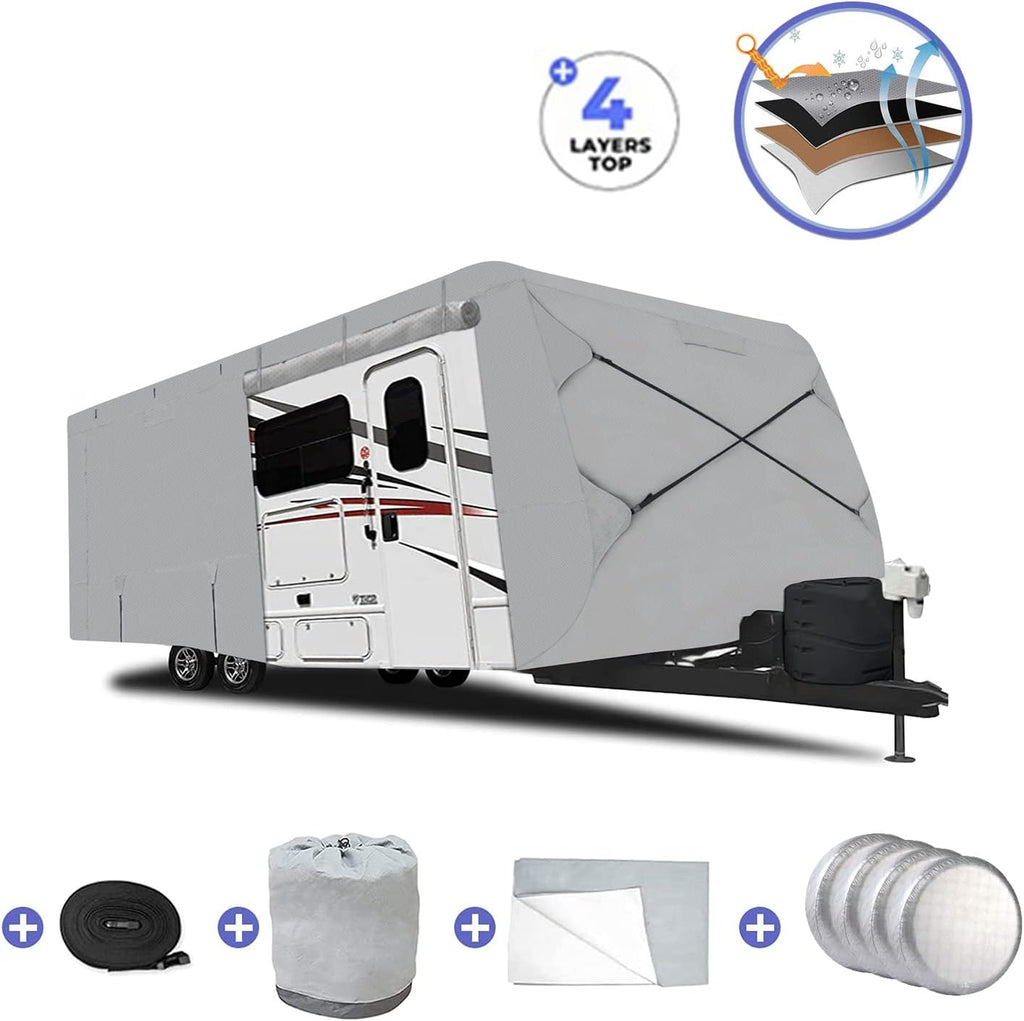 Thick 4 Layers Waterproof Travel Trailer Cover R11196