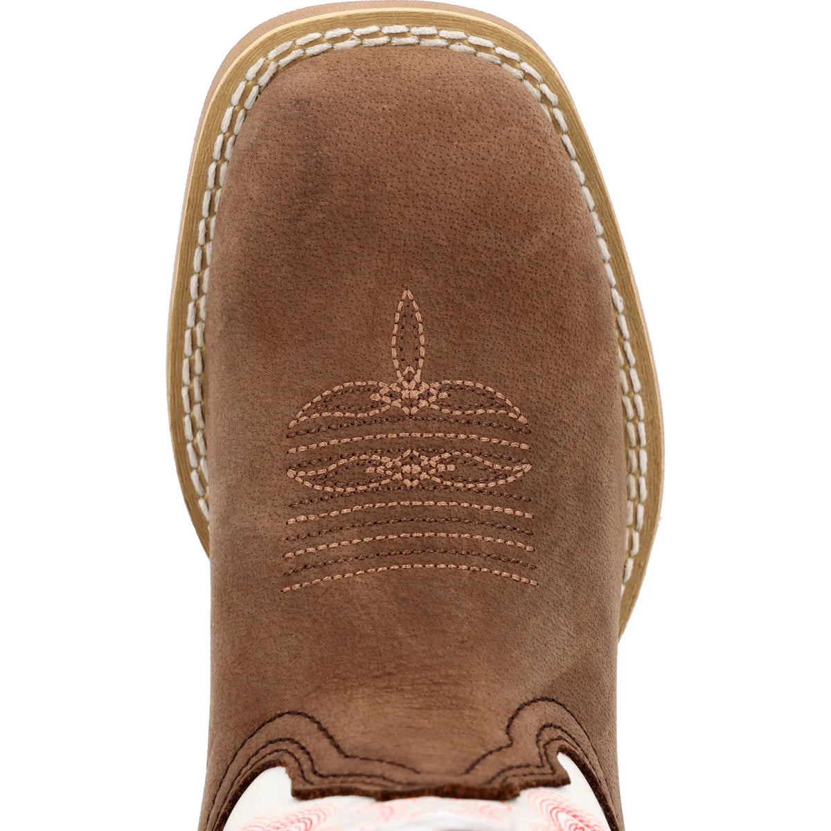 Little Kid's Brown and White Western Boot N914985