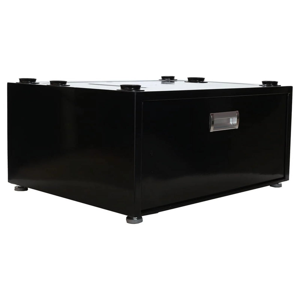 Black Laundry Pedestal with Drawer F8229