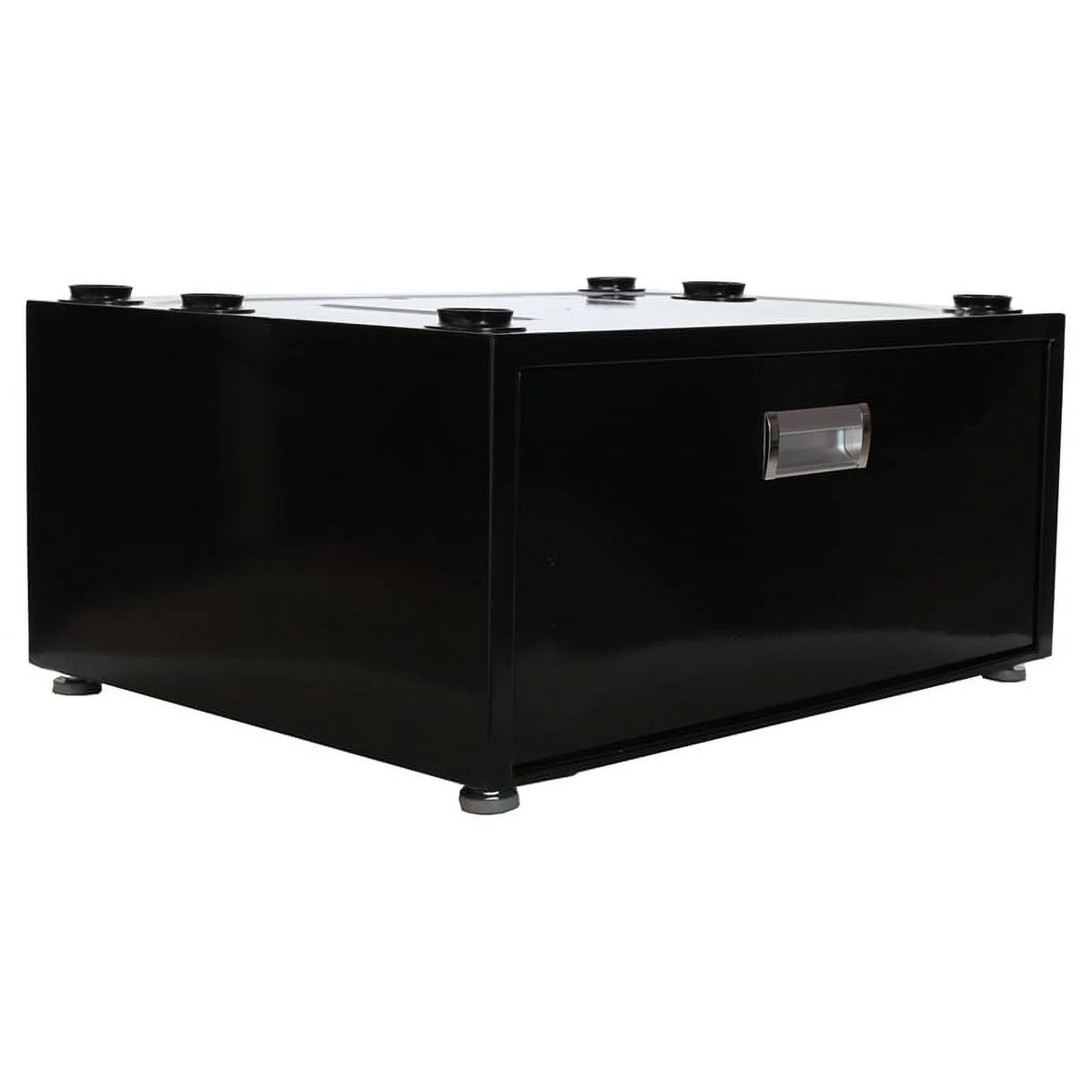 Black Laundry Pedestal with Drawer F8229