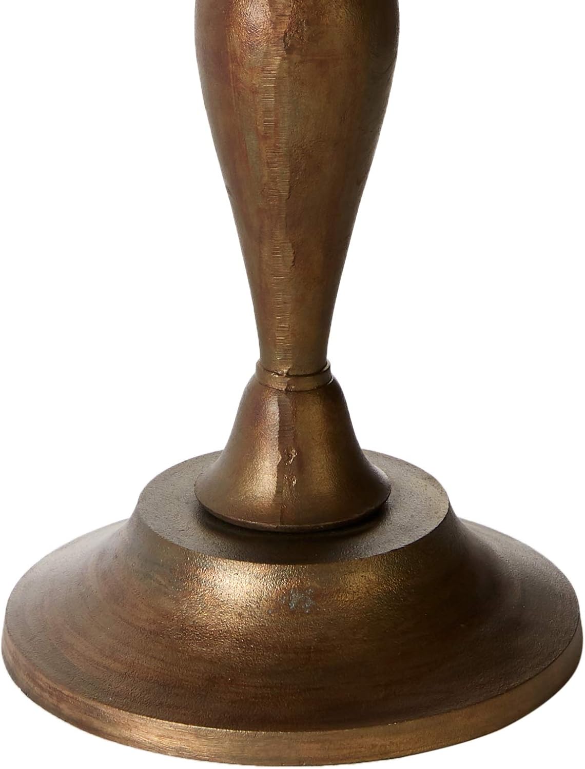Antique Brass Finish Cast Metal Accent Side Table J896273