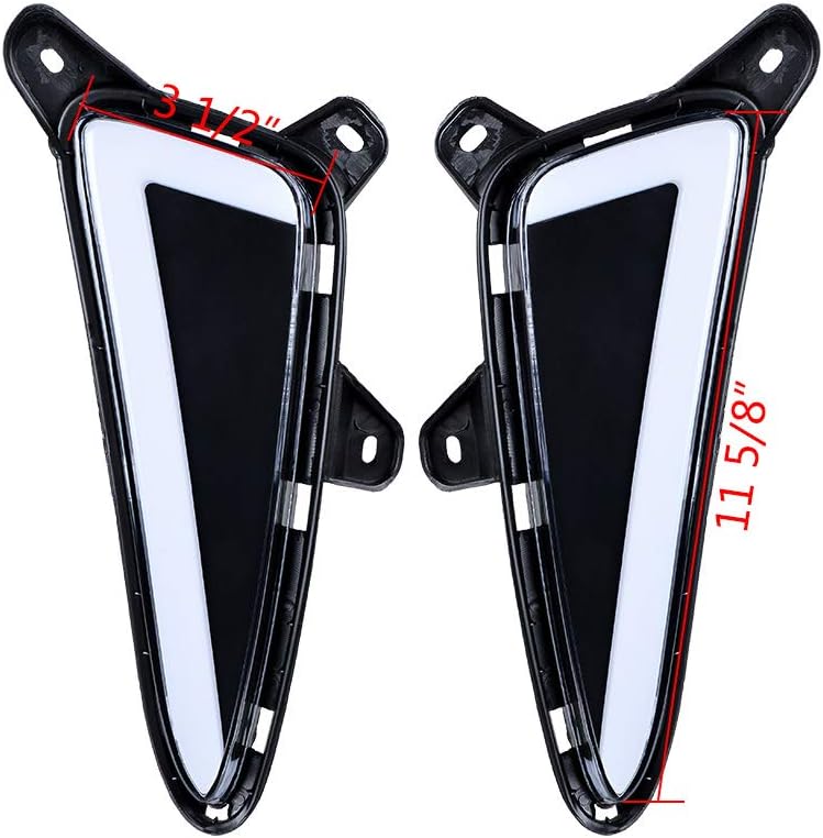 2X LED DRL Daytime Running Turn Signal Fog Light Bulb Style for Toyota C-HR XLE 16-19 Pack of 2 Q57386
