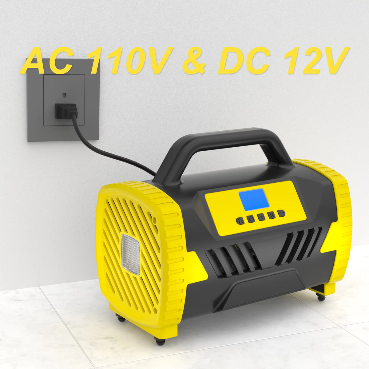 150Psi Portable Tire Inflator with Digital Pressure Gauge K3843