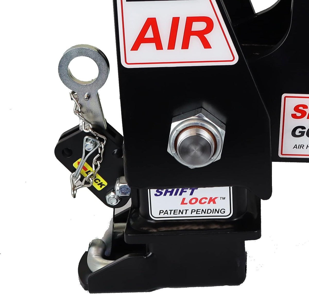 Gooseneck Air Hitch & Coupler, Round 4" Angled Pin 30K SL Coupler U62744