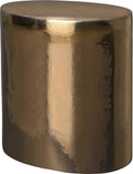 Oval Garden Stool Gold J2299