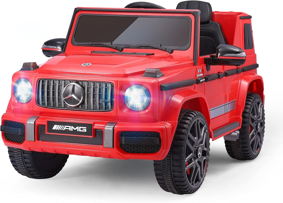 White 12V Ride On Car with Remote Control G394