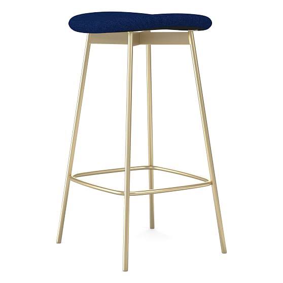 Sapphire Basket Slub Backless Counter Stool T91885