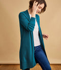 Green Open Long Cardigan E773358