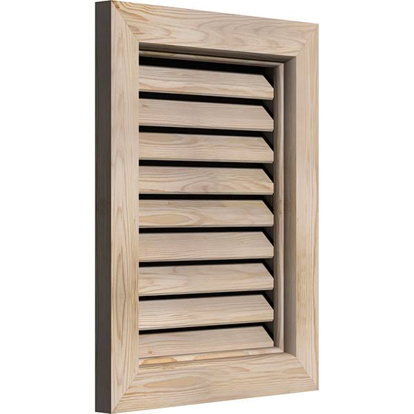 36-in W x 24-in H Vertical Gable Vent Unfinished Smooth Pine B38702