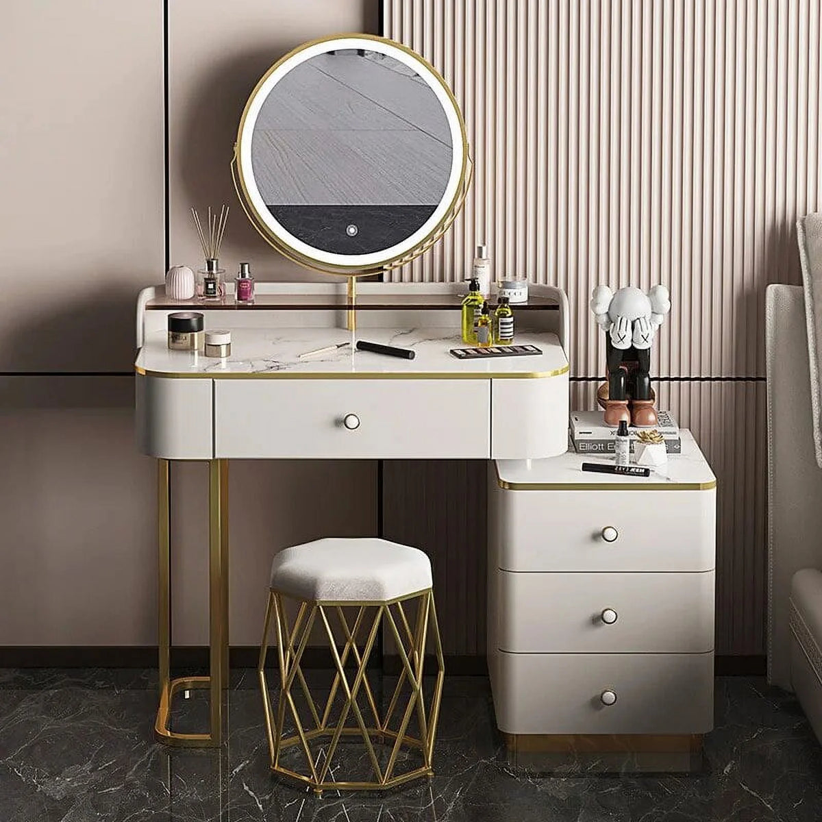 Multifunctional Storage Cabinet Dressing Table Dresser D82172