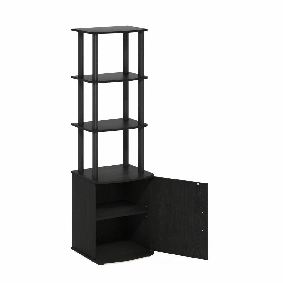 3-Tier TV Entertainment Side Table with Storage Cabinet I9216