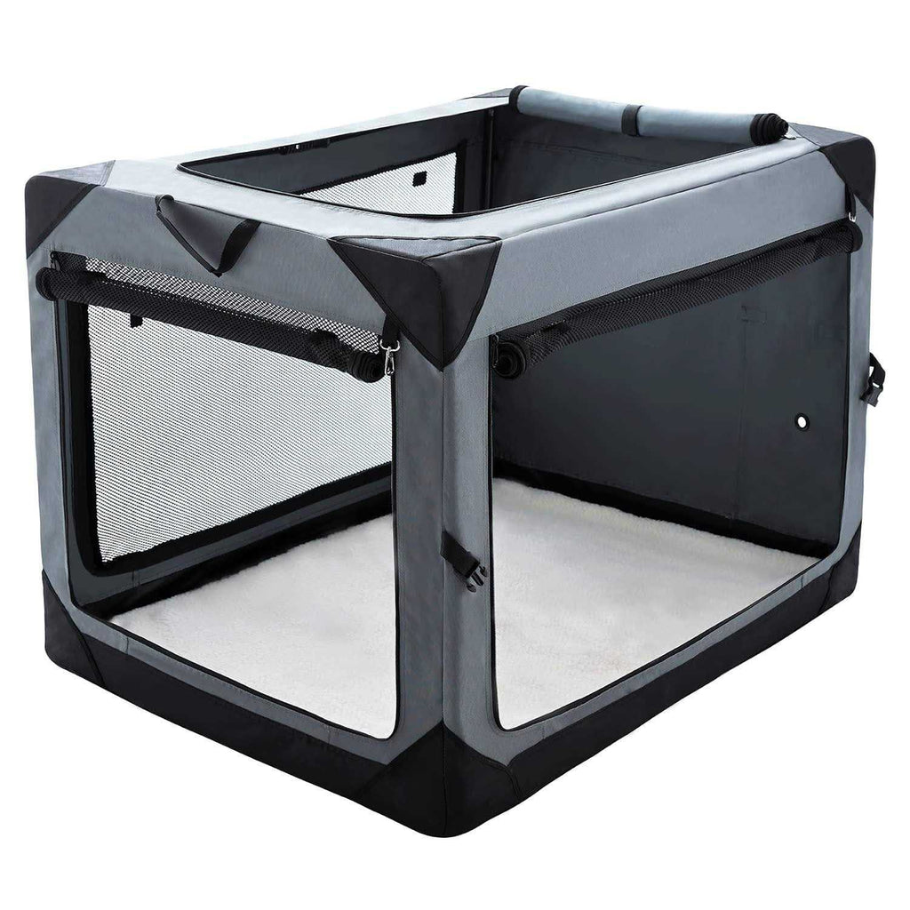 Collapsible 4-Door Soft Dog Crate Q65931