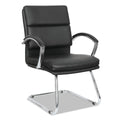 Black Soft Leather Guest Chair A590