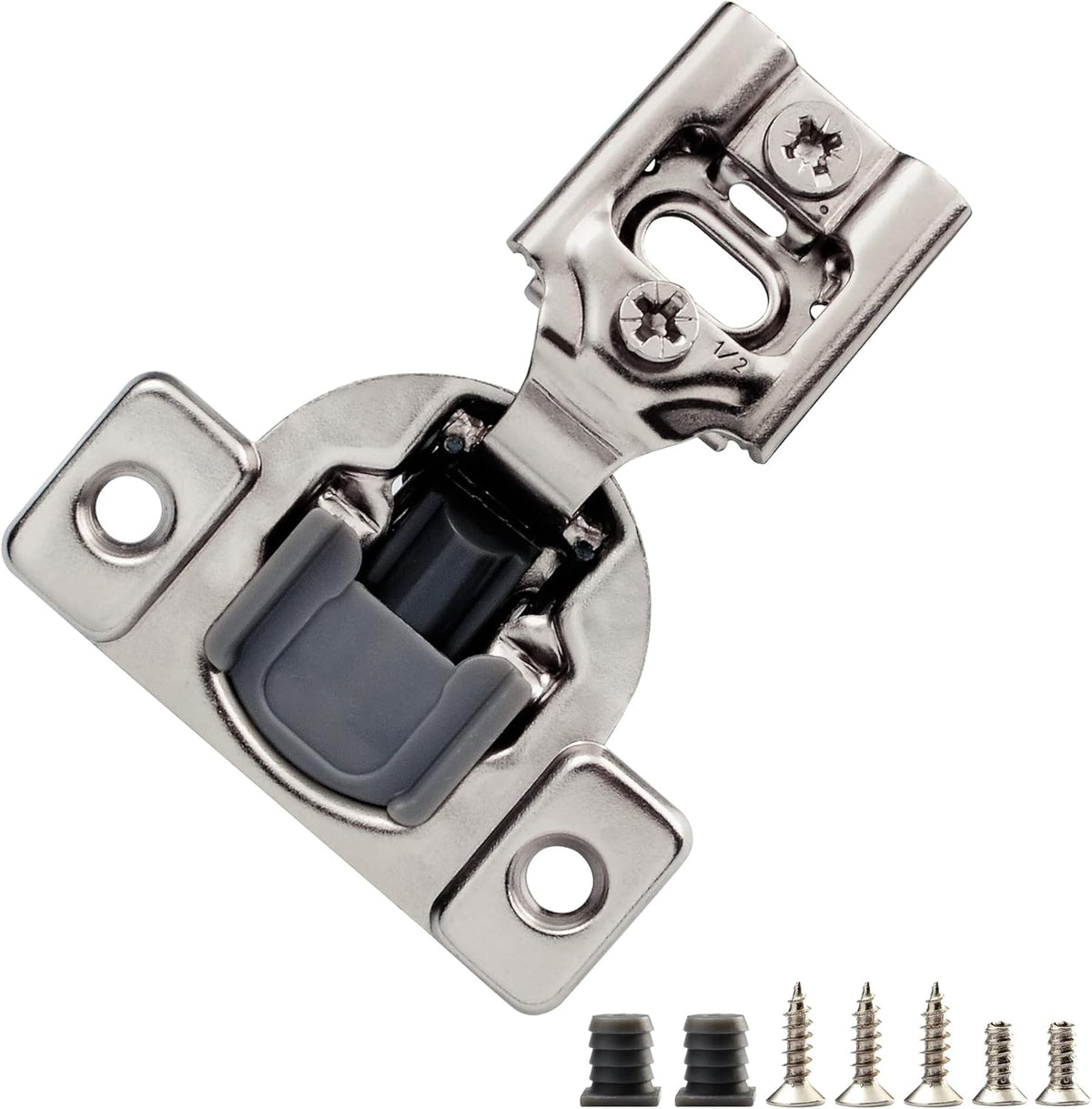 Compact Kitchen Cabinet Hinge (1/2 Overlay, 50 Pack) O269