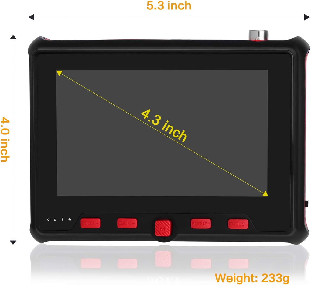 HD 5MP Portable CCTV Tester with 4.3 Inch TFT LCD Monitor G9050