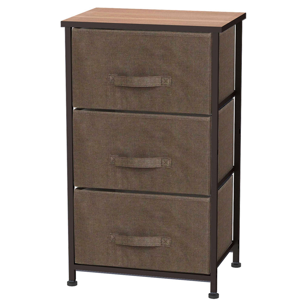 3 Drawer Brown Storage Organizer M614