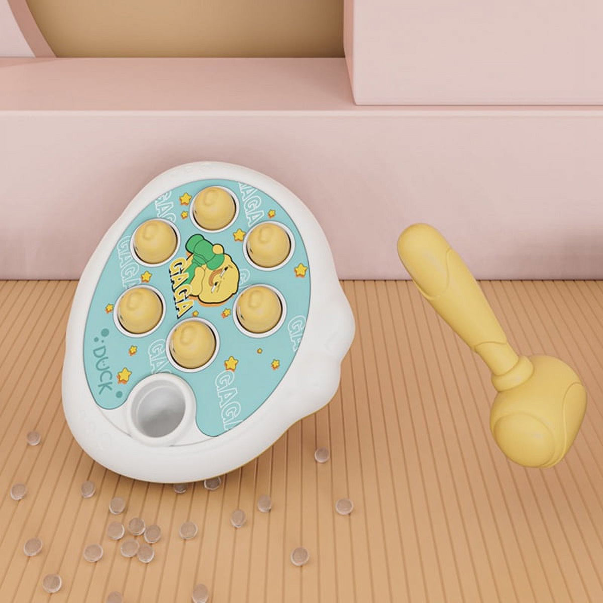 Whack A Frog Game Desktop Toy With Hammer V673