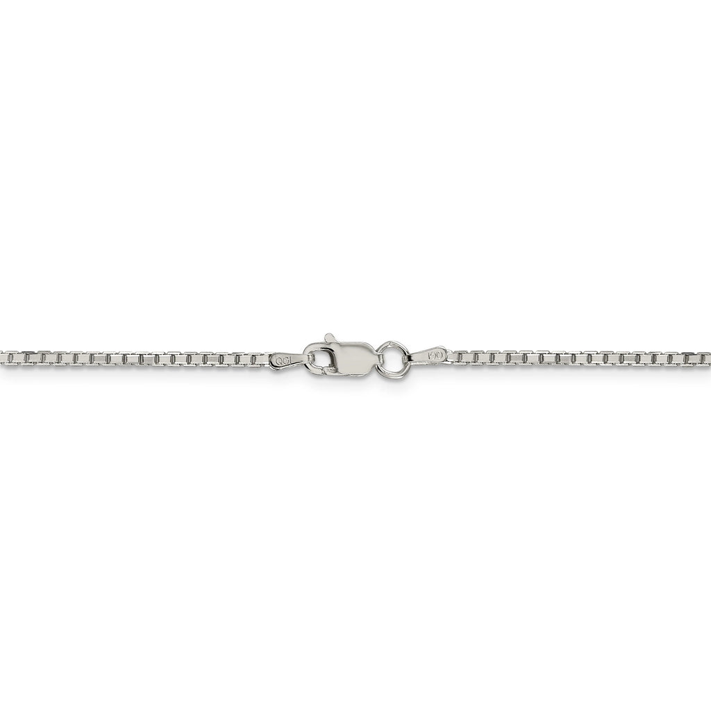 Sterling Silver 1.7mm Diamond-cut Box Chain D484