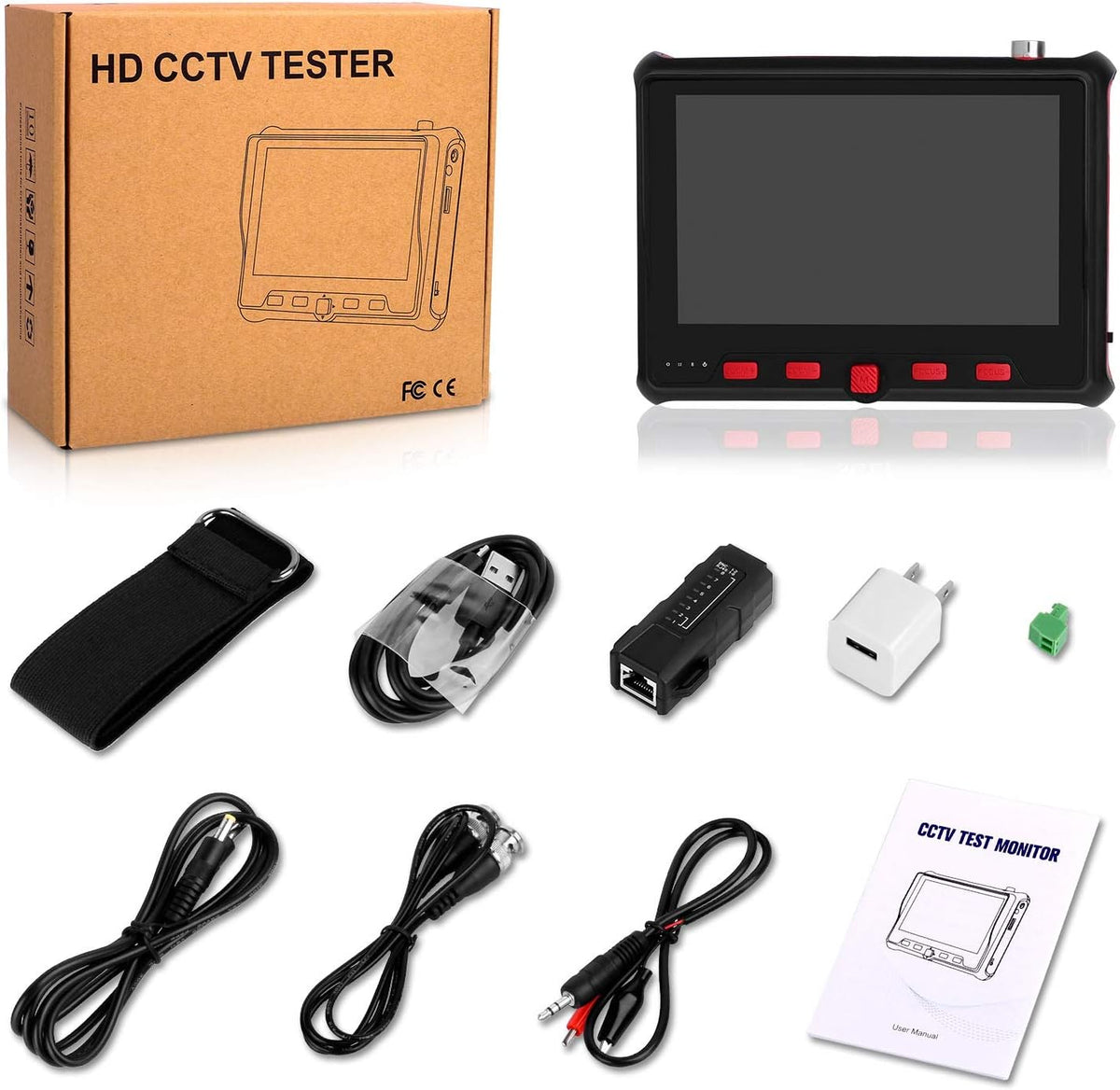 HD 5MP Portable CCTV Tester with 4.3 Inch TFT LCD Monitor G9050