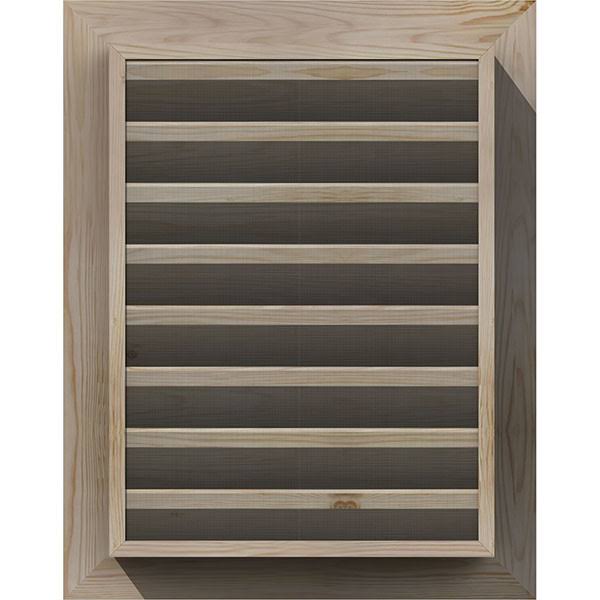 36-in W x 24-in H Vertical Gable Vent Unfinished Smooth Pine B38702