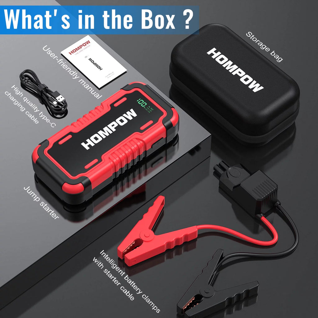 2000A Peak 18000mAh Lithium Jump Starter Battery Pack I6381