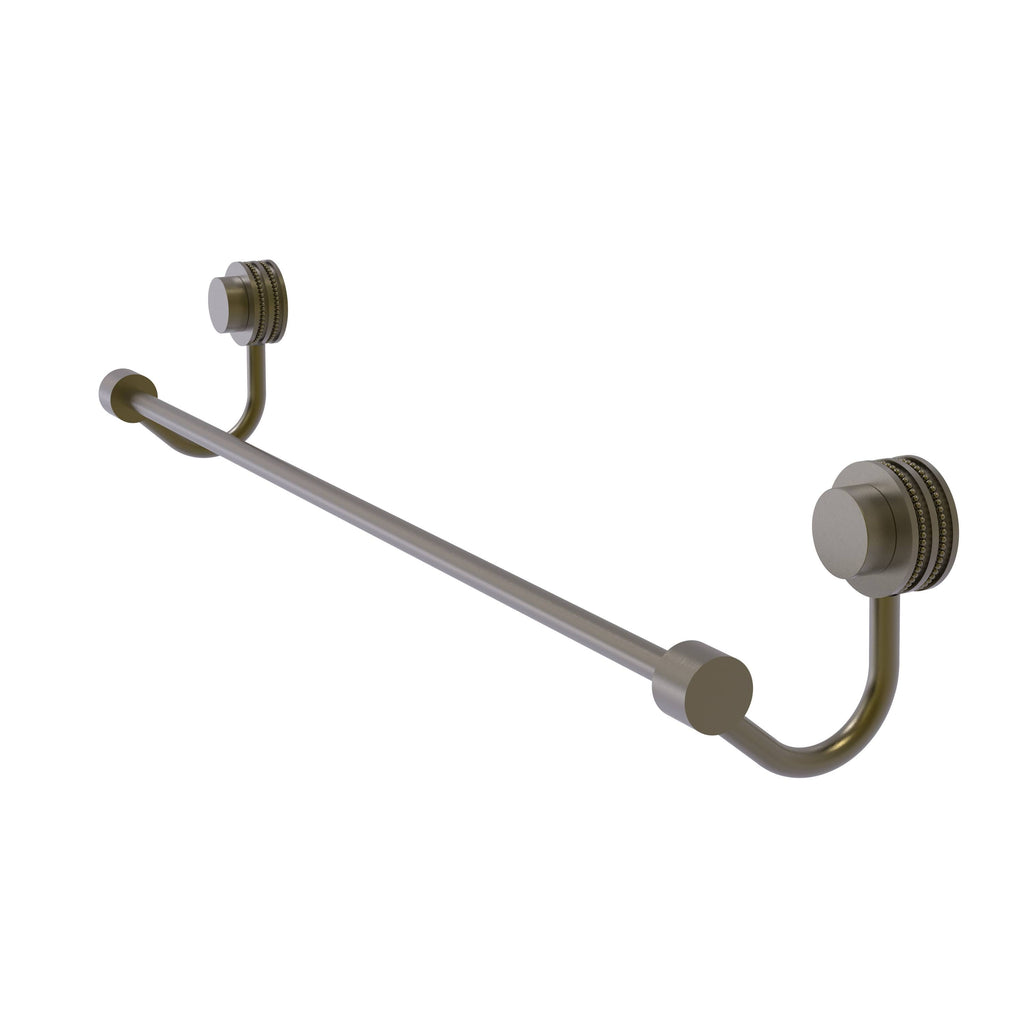 Matte White 36 inch Towel Bar with Dotted Accent C986890