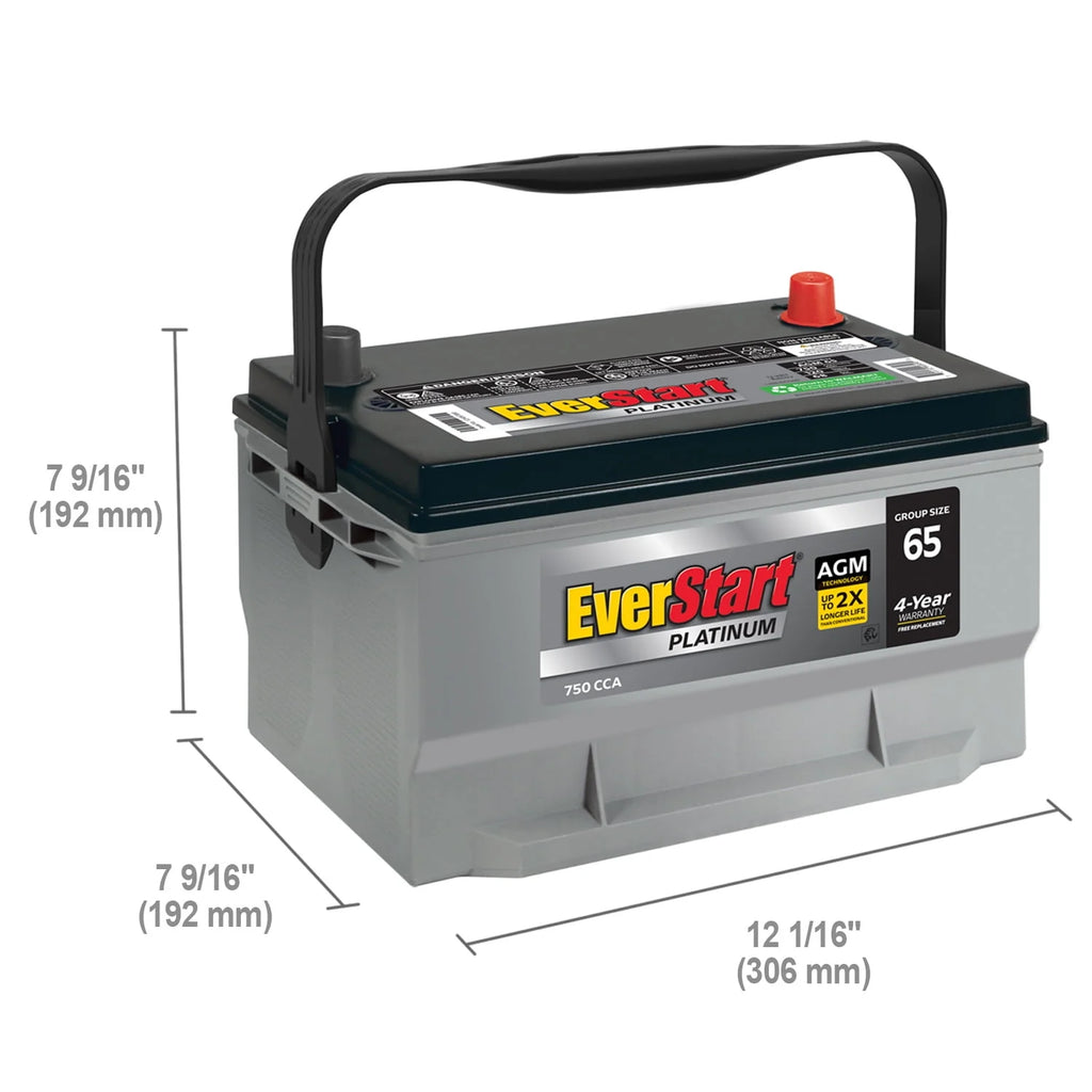 AGM Automotive Battery Group Size 65 12 Volt 775 CCA G792698