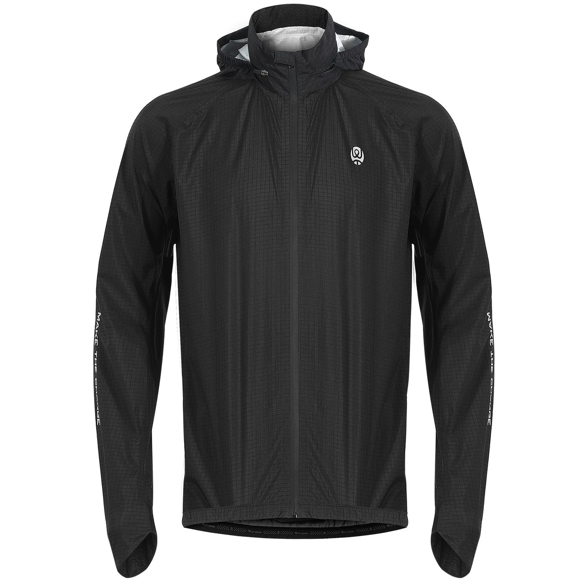Black Windproof Cycling Jacket S10587