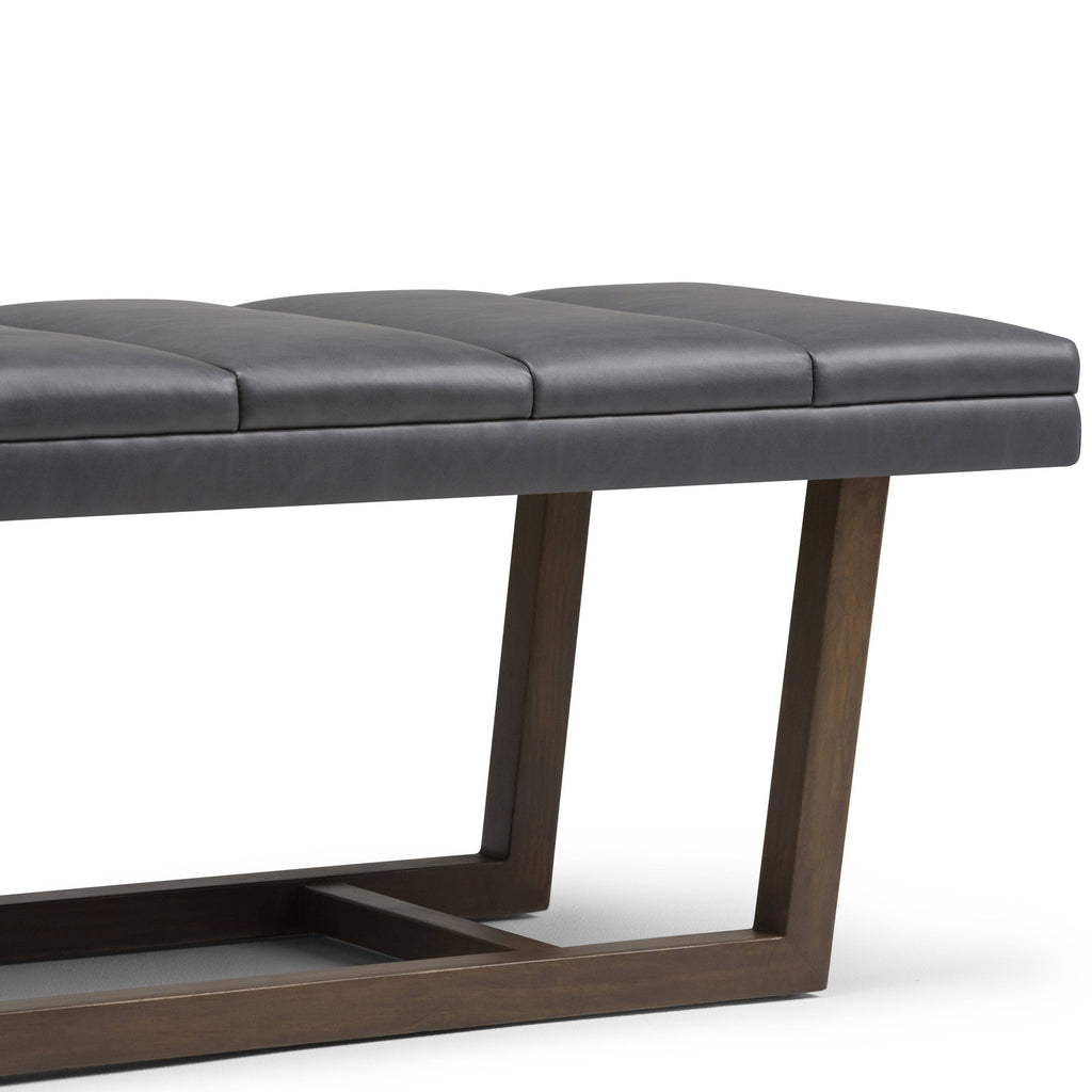 Stone Grey Ottoman Bench J872
