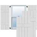 18 in. x 49 in. Primed Western Red Cedar Board and Batten Shutters Pair P628
