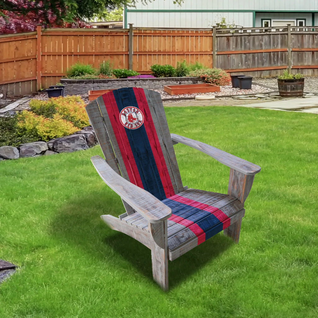 Distressed Wood Adirondack Chair D66193