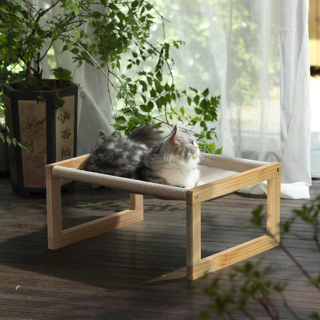 Large Breathable Wooden Cat Bed D203