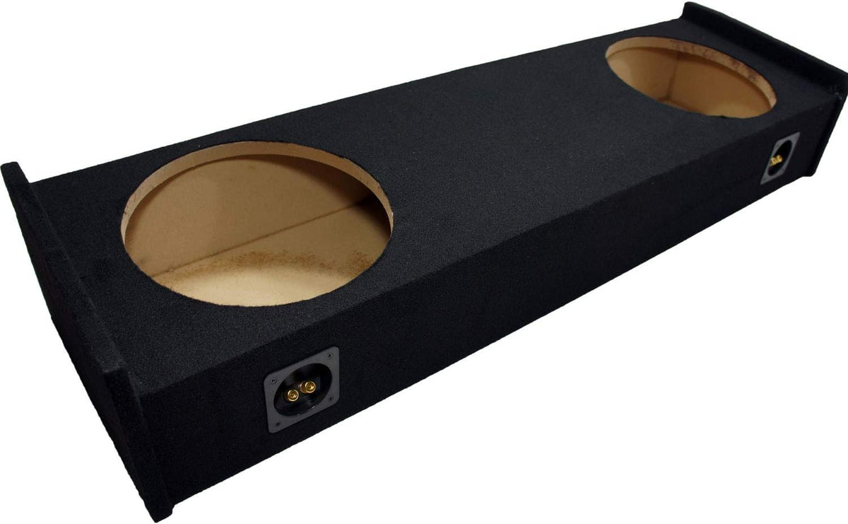 Kicker C12 Compatible with Ford F-150 Super EXT Cab Truck 1997-1999 Bundled with HA-A800.1 Amplifier and Dual 12 Custom Sub Box Enclosure H9405