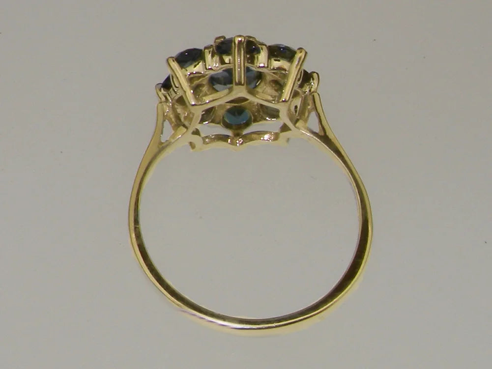 10k Yellow Gold London Blue Topaz Womens Ring M327538