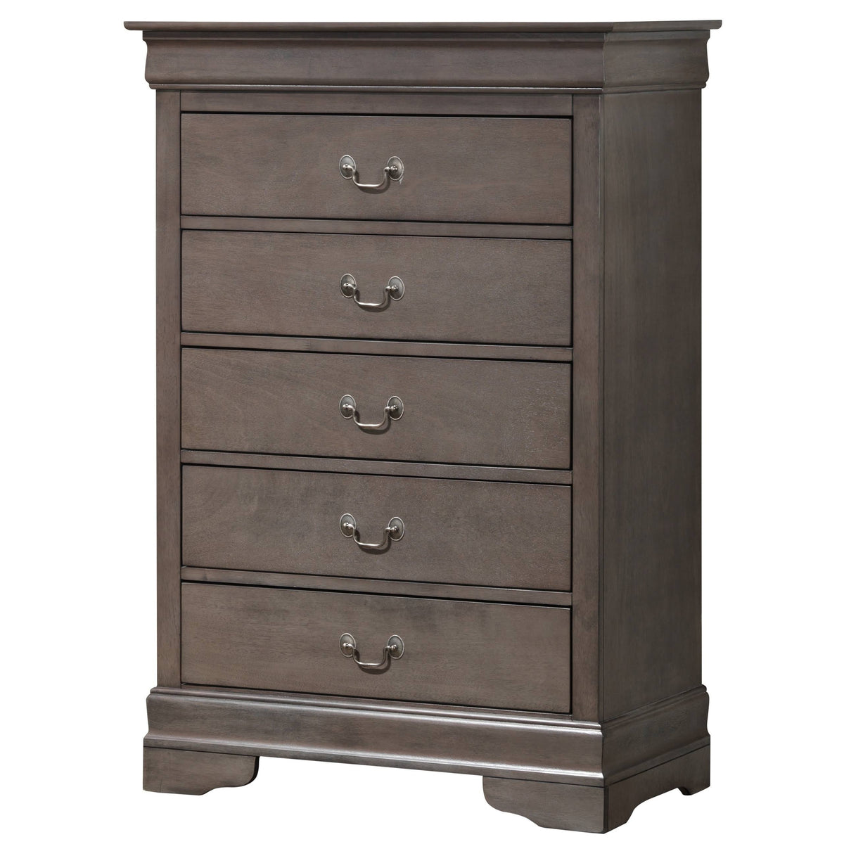 Gray 5-Drawer Chest M134