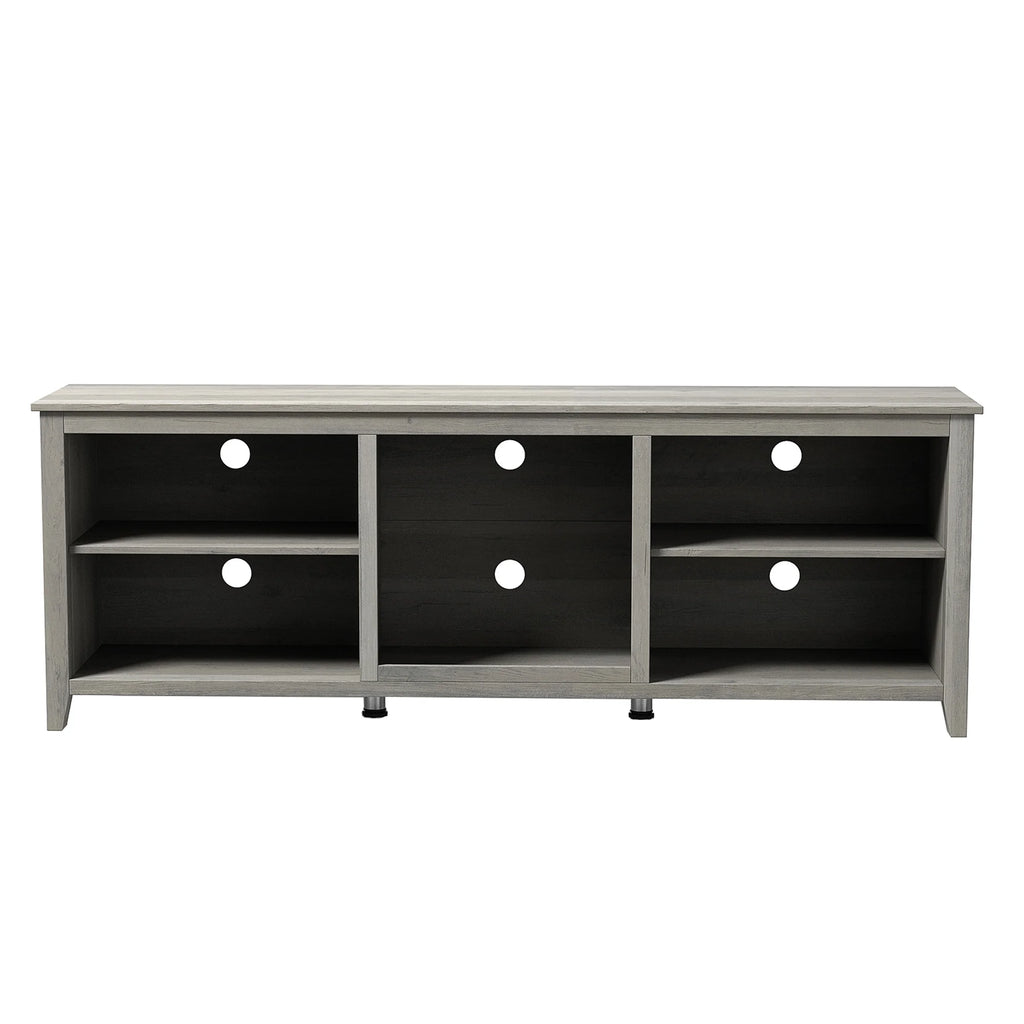 Natural Wood TV Stand with 2 Door Cabinet M747425