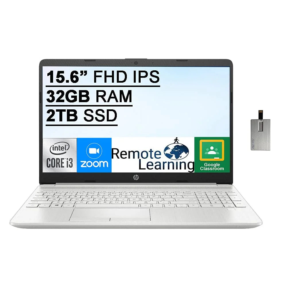 15.6" FHD IPS Laptop, Intel Core i3, 32GB RAM, 2TB SSD, Silver I914001