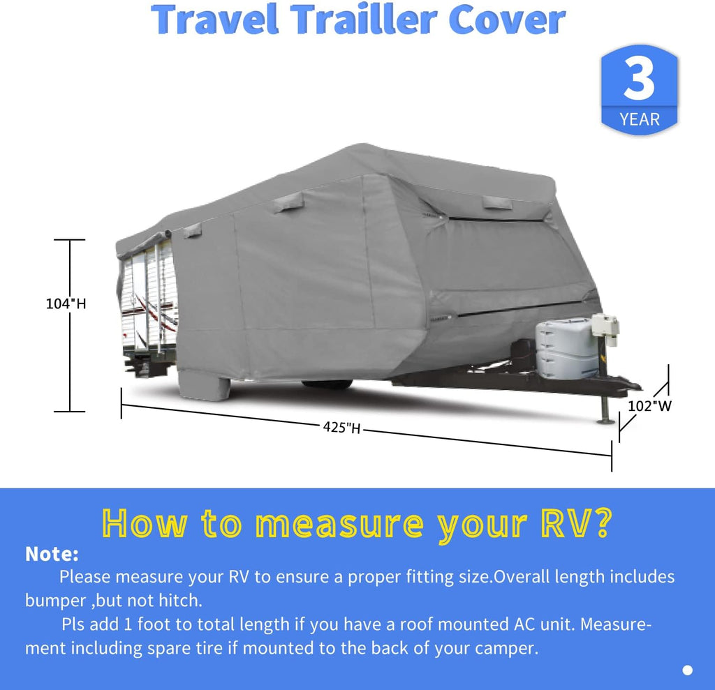 Thick 4 Layers Waterproof Travel Trailer Cover R11196