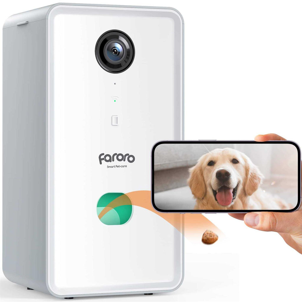 Dog Camera with Treat Dispenser, 2.4G and 5G WiFi Pet Camera K47206