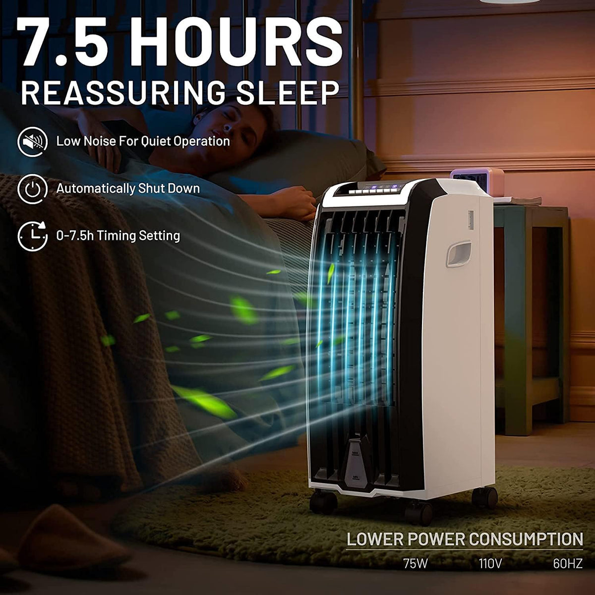 Portable 4-in-1 Evaporative Air Cooler with Humidifier L67989