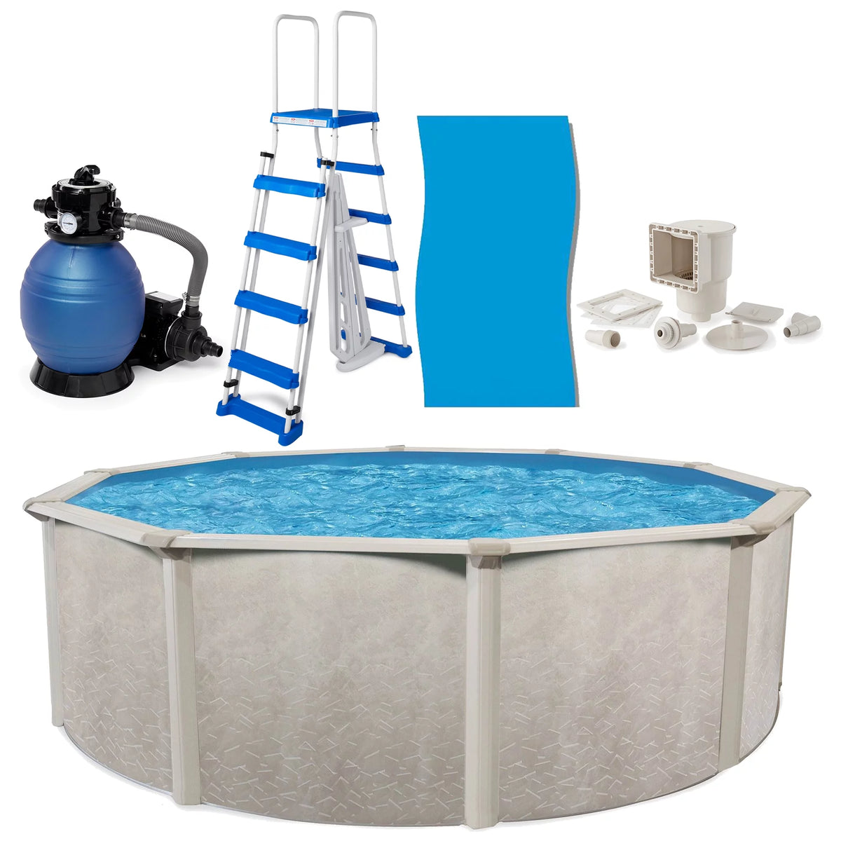 18'x52 Above Ground Pool with Filter, Ladder, Liner, Skimmer T32140