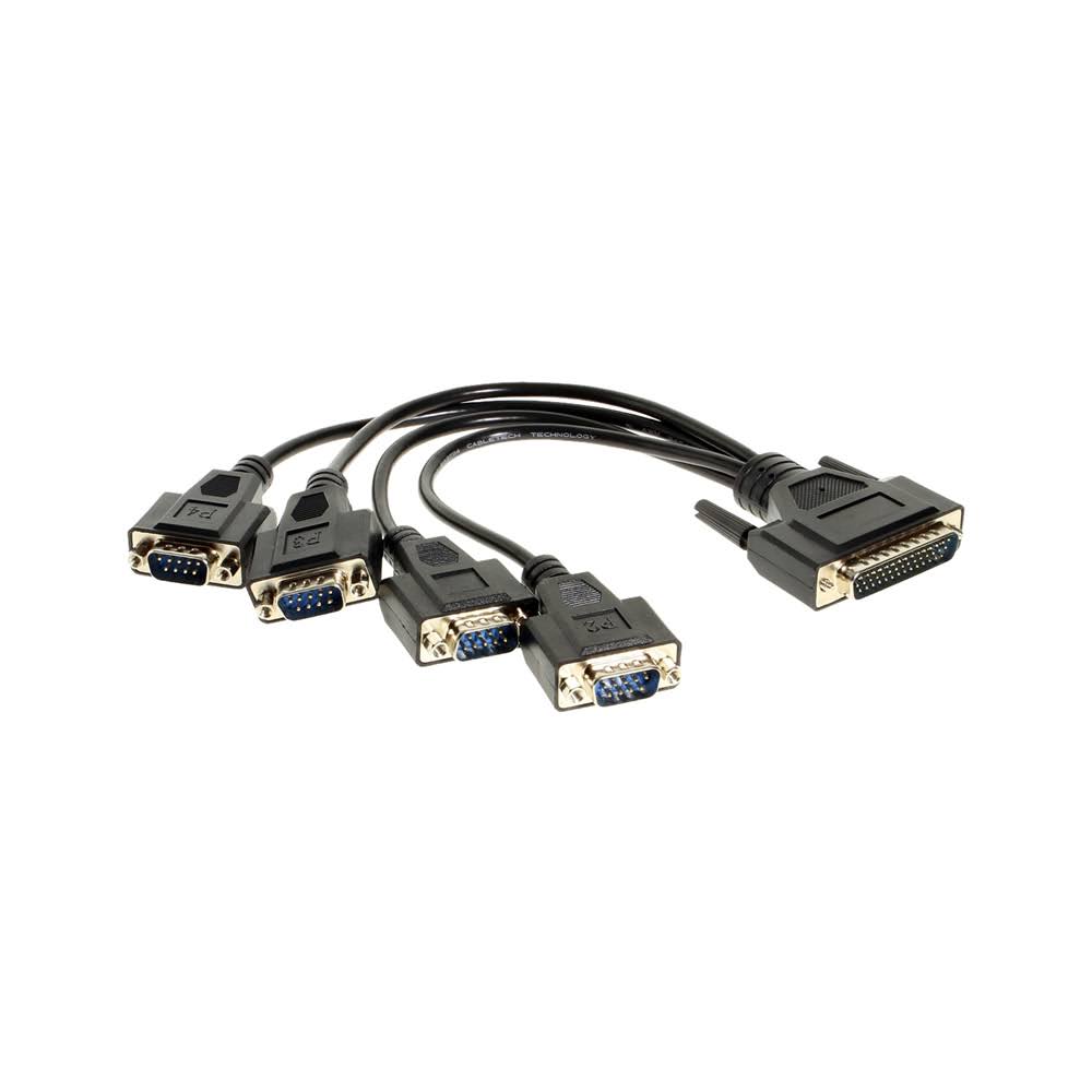 Quad Port Serial RS422/485 PCIe Card with DB44 Cable C9458