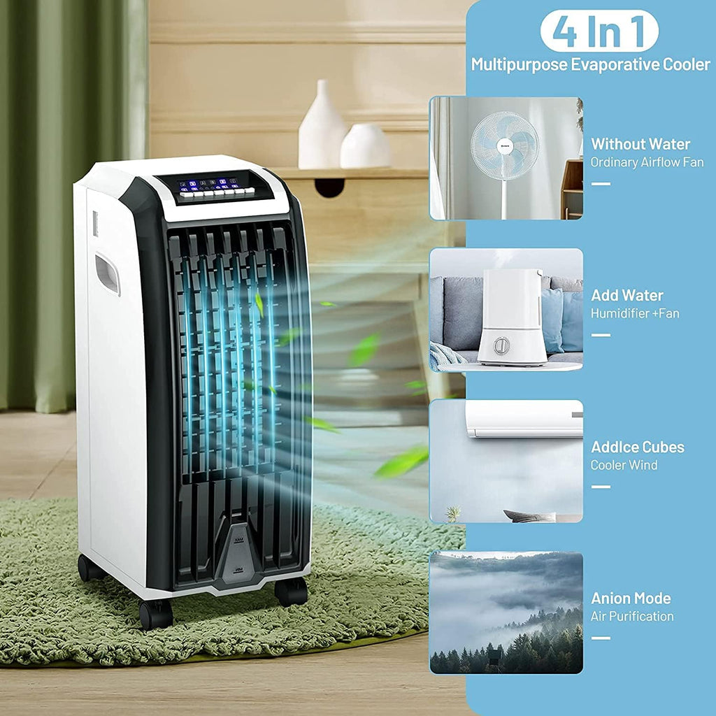Portable 4-in-1 Evaporative Air Cooler with Humidifier L67989