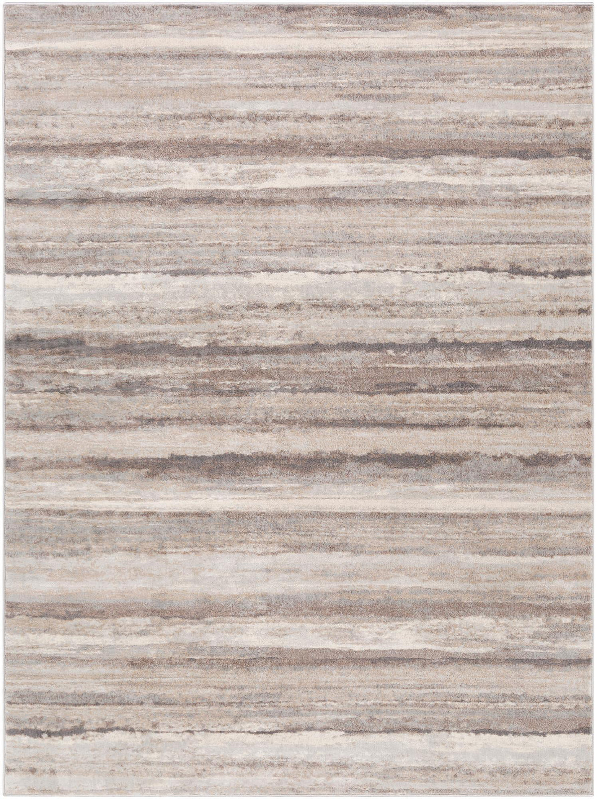 7x9 Medium Gray Area Rug U2528