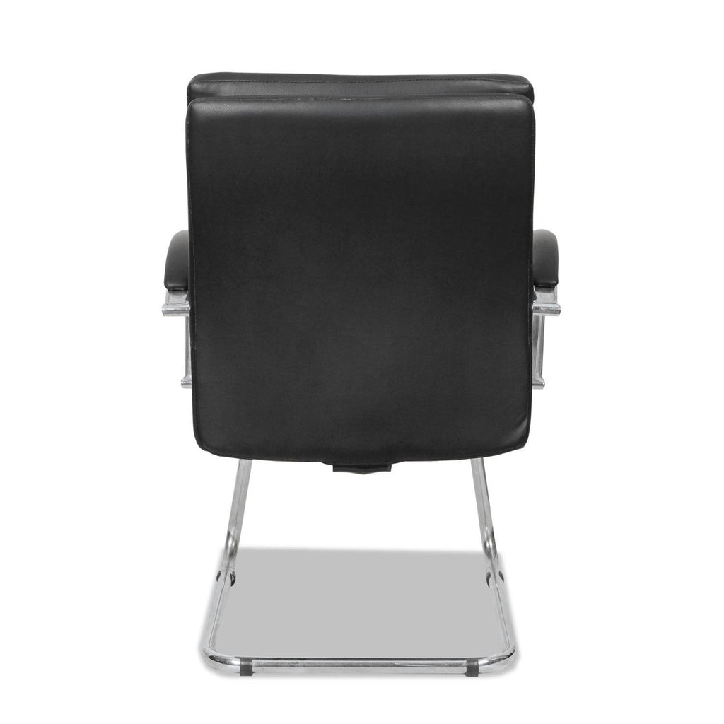 Black Soft Leather Guest Chair A590