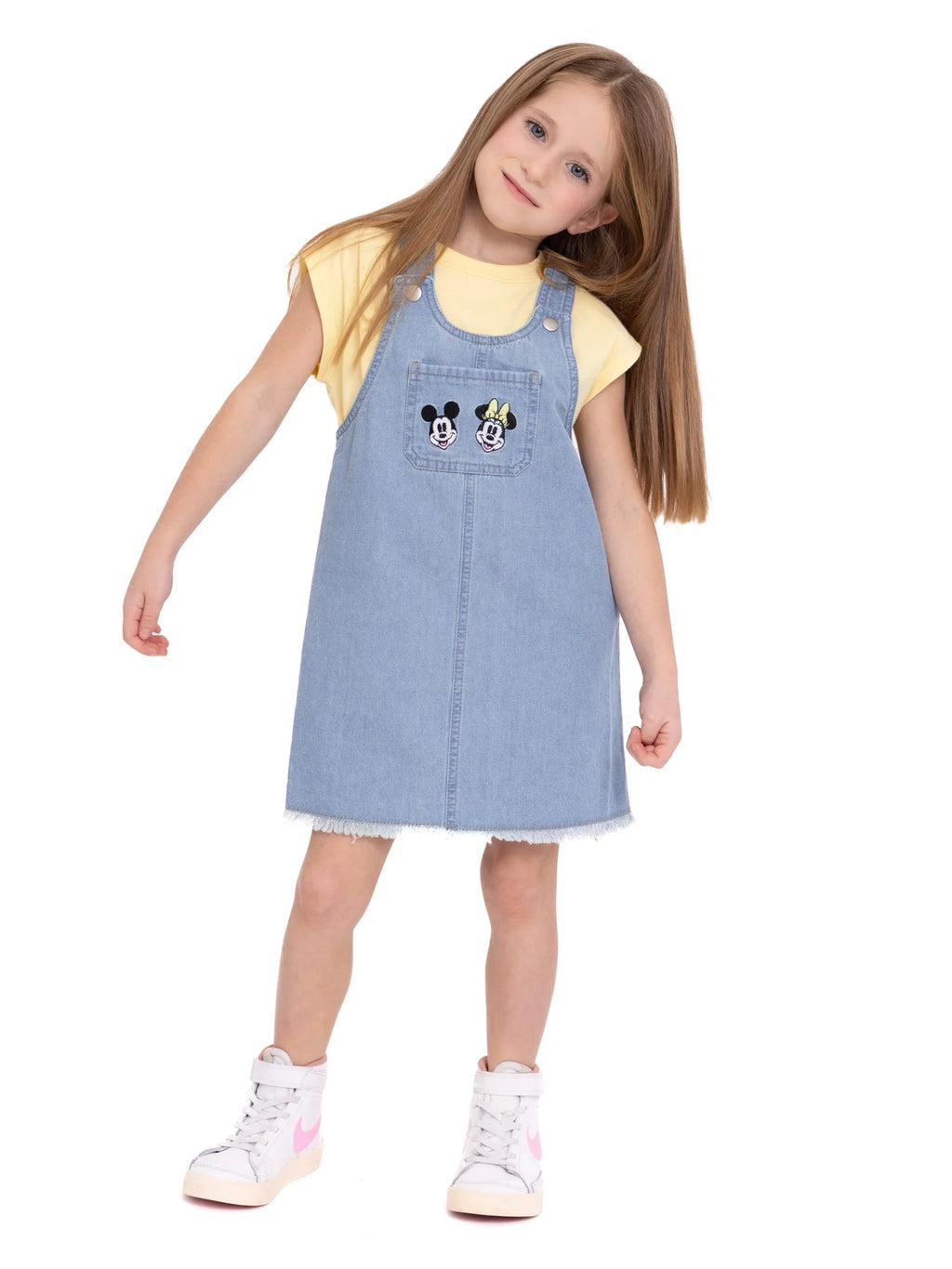 Denim Overall Dress Set A864642